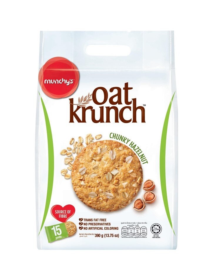 Munchys Oat Krunch Chunky Hazelnut 390g