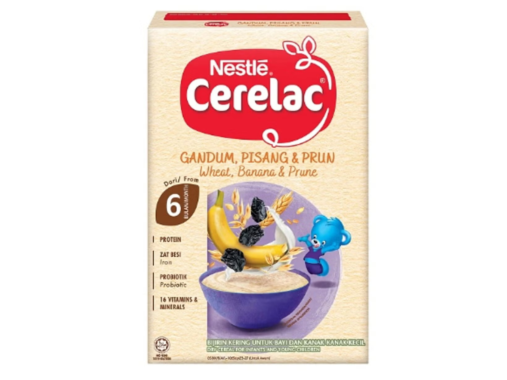 Nestle Cerelac Wheat, Banana & Prune (6m+) 225g