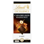 Lindt Excellence Dark Caramelised Hazelnut Chocolate 100G